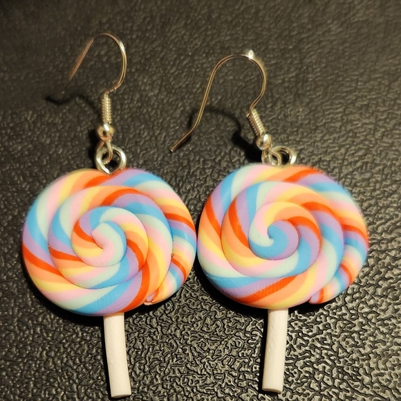 Lollipop Drop Earrings Candy Earrings NWT - Picture 3 of 3